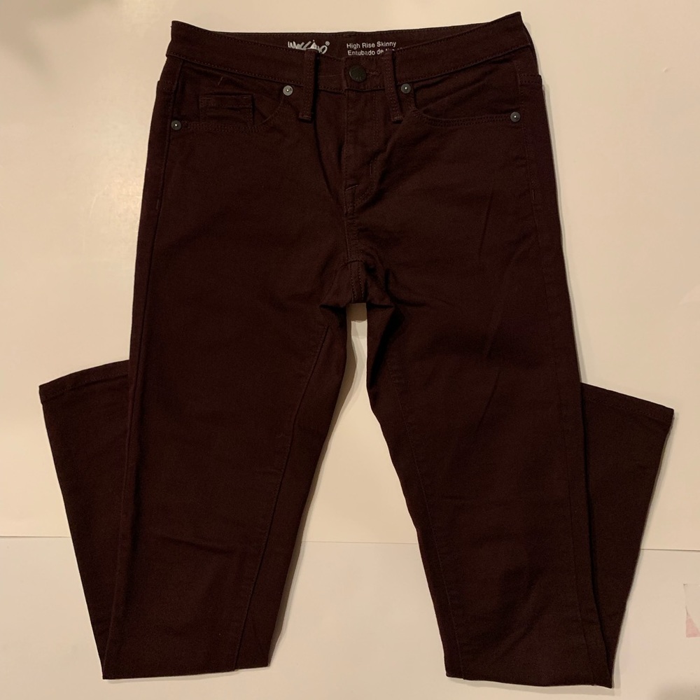 Dark Brown / Purple Mossimo Denim Jeans High Rise